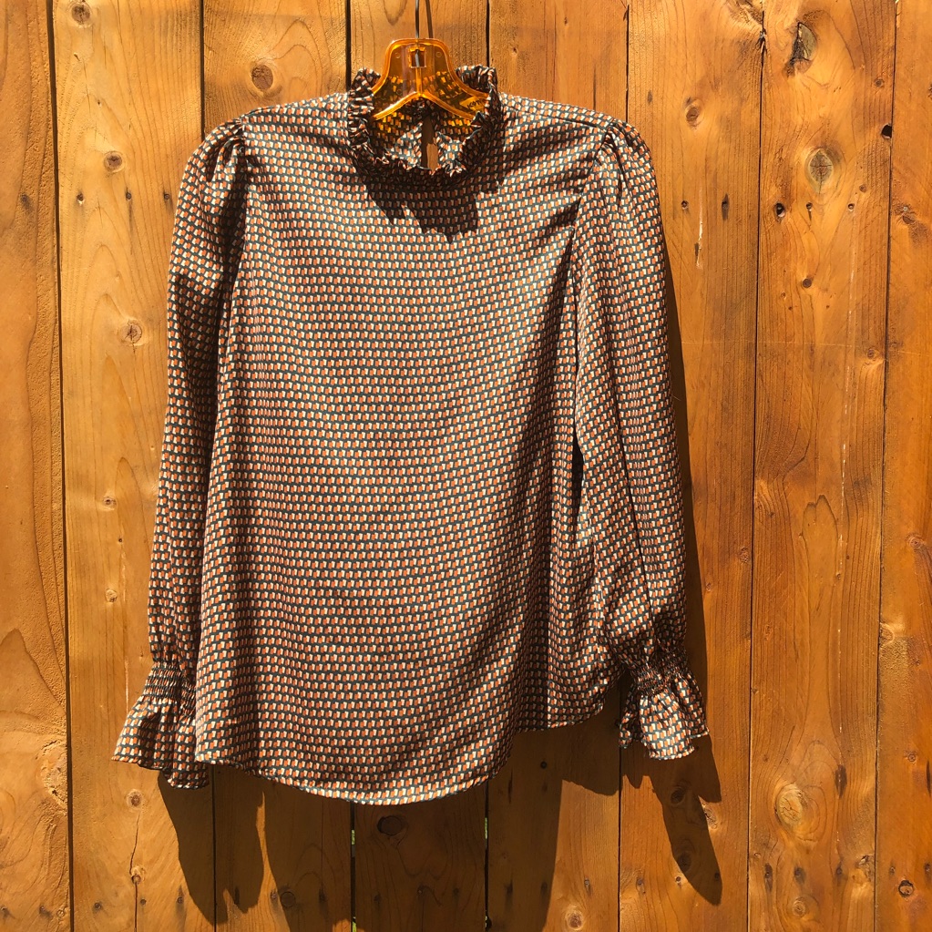 Koton Double Square Pattern Blouse